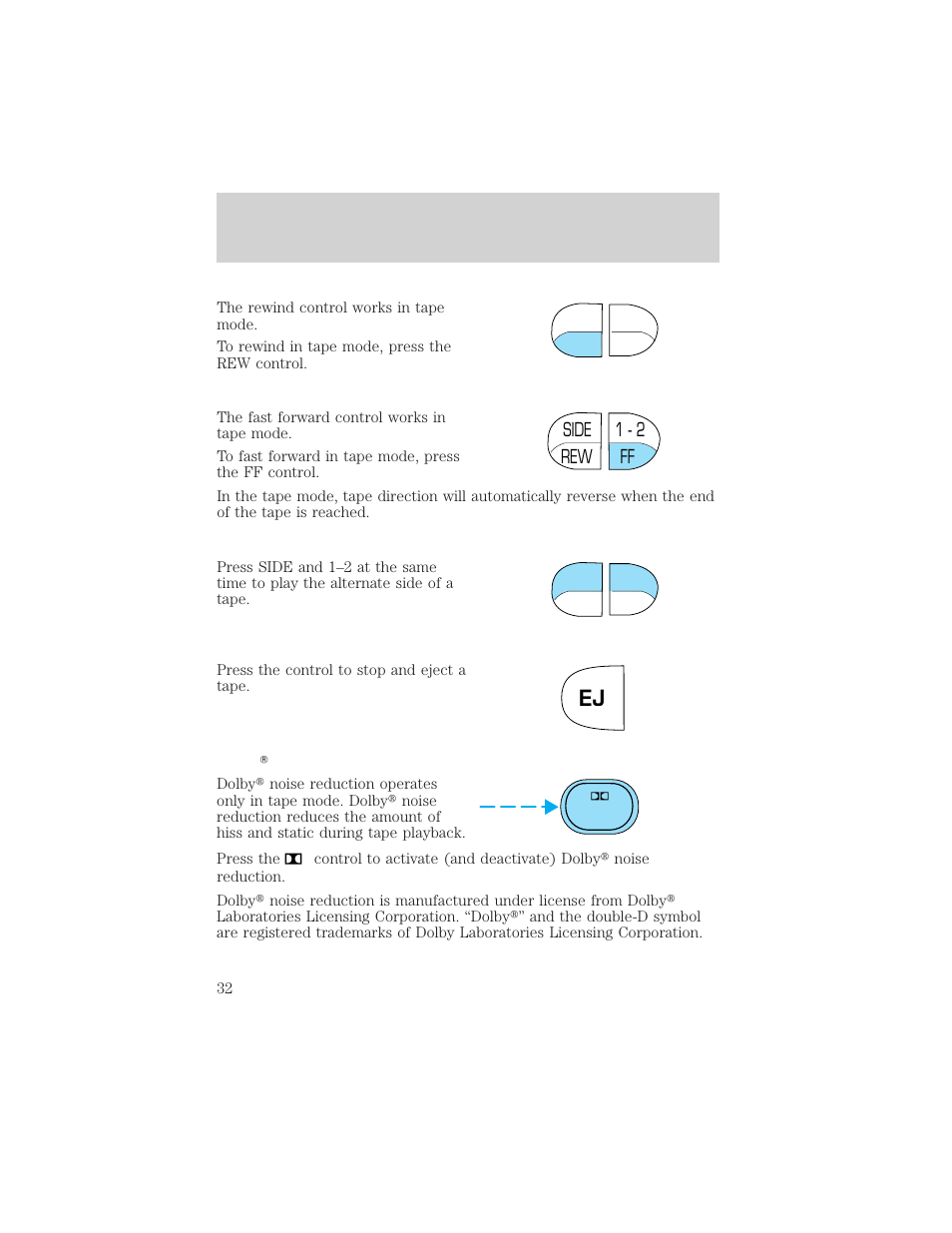 Entertainment systems | FORD 2002 Crown Victoria v.2 User Manual | Page 32 / 240