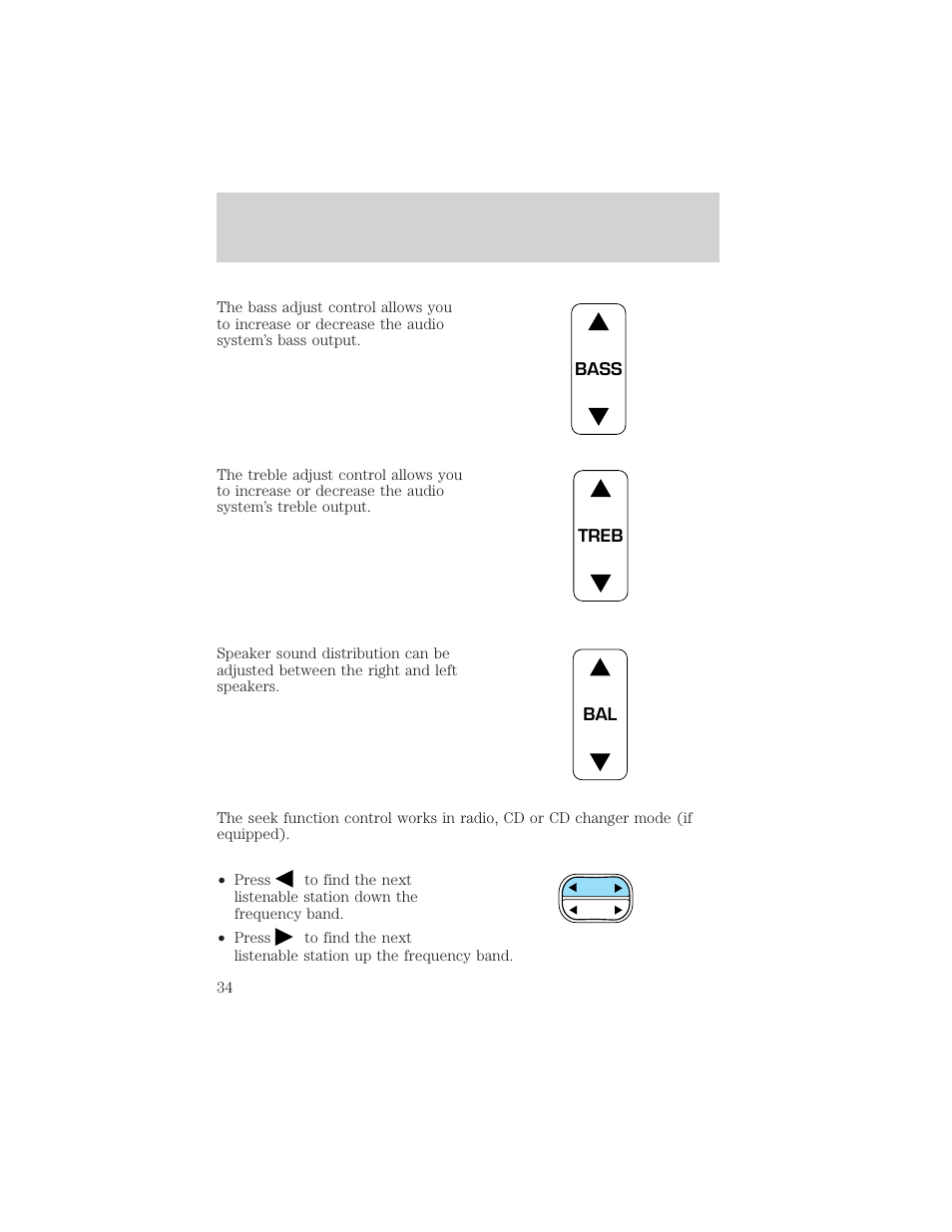 Entertainment systems | FORD 2002 Crown Victoria v.2 User Manual | Page 34 / 240