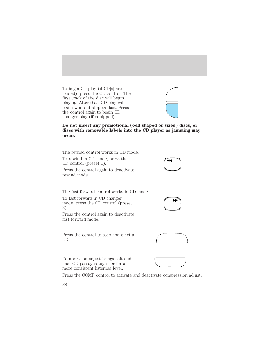 Ej comp entertainment systems | FORD 2002 Crown Victoria v.2 User Manual | Page 38 / 240