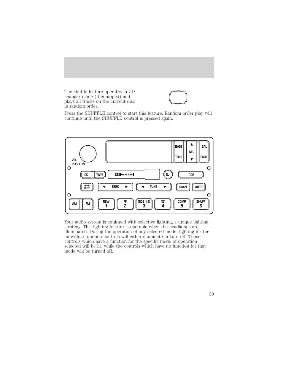 Entertainment systems | FORD 2002 Crown Victoria v.2 User Manual | Page 39 / 240