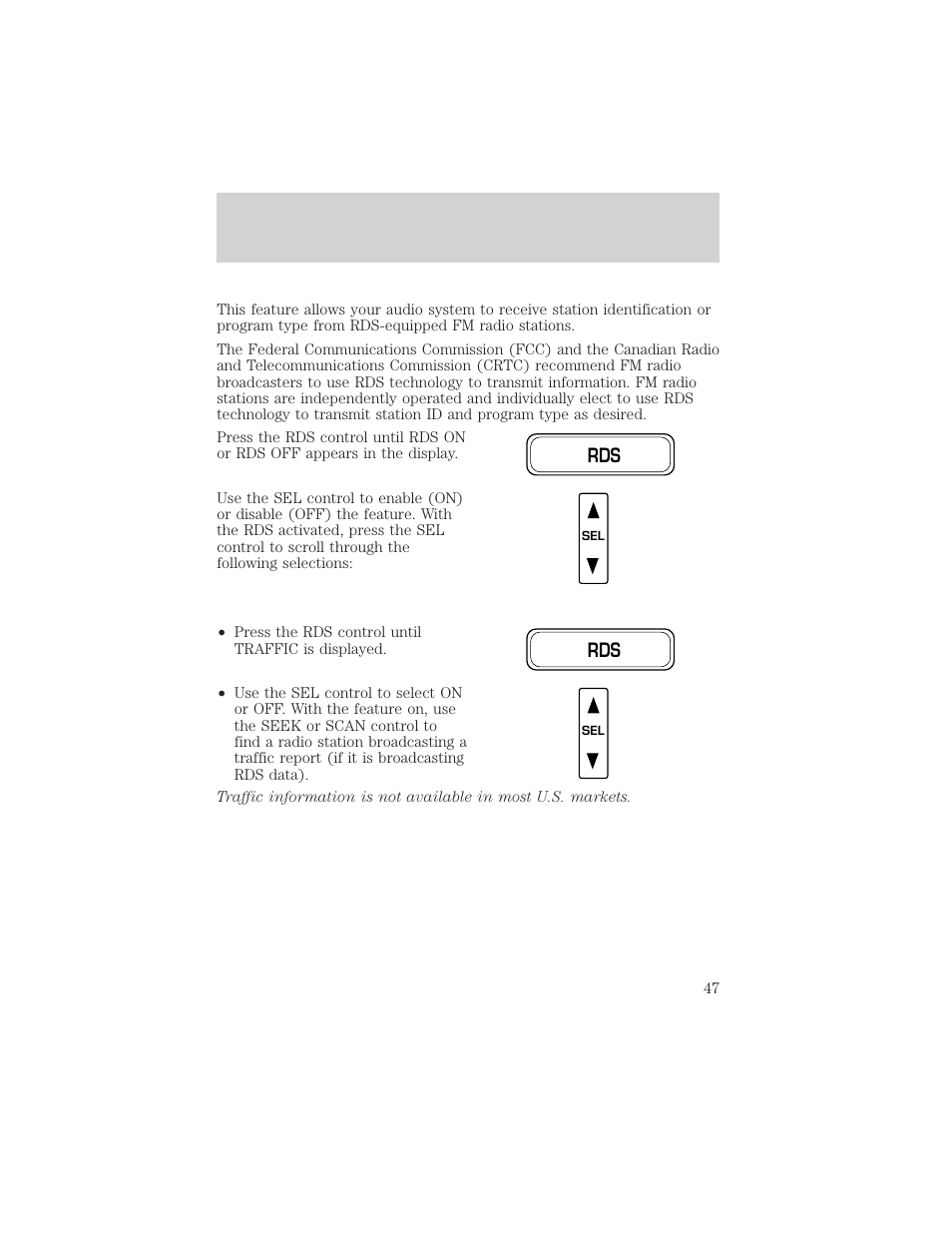 Entertainment systems | FORD 2002 Crown Victoria v.2 User Manual | Page 47 / 240