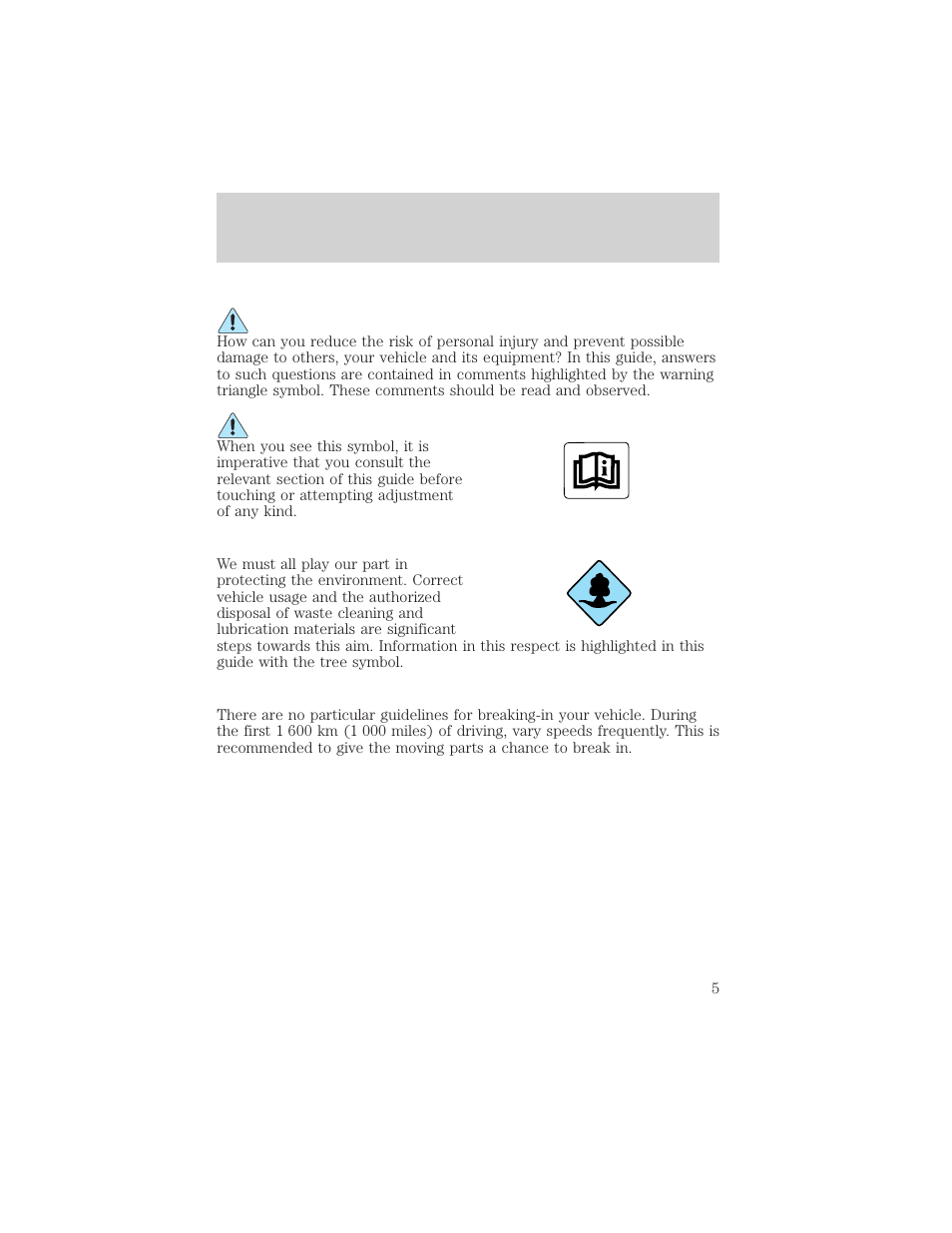 Introduction | FORD 2002 Crown Victoria v.2 User Manual | Page 5 / 240