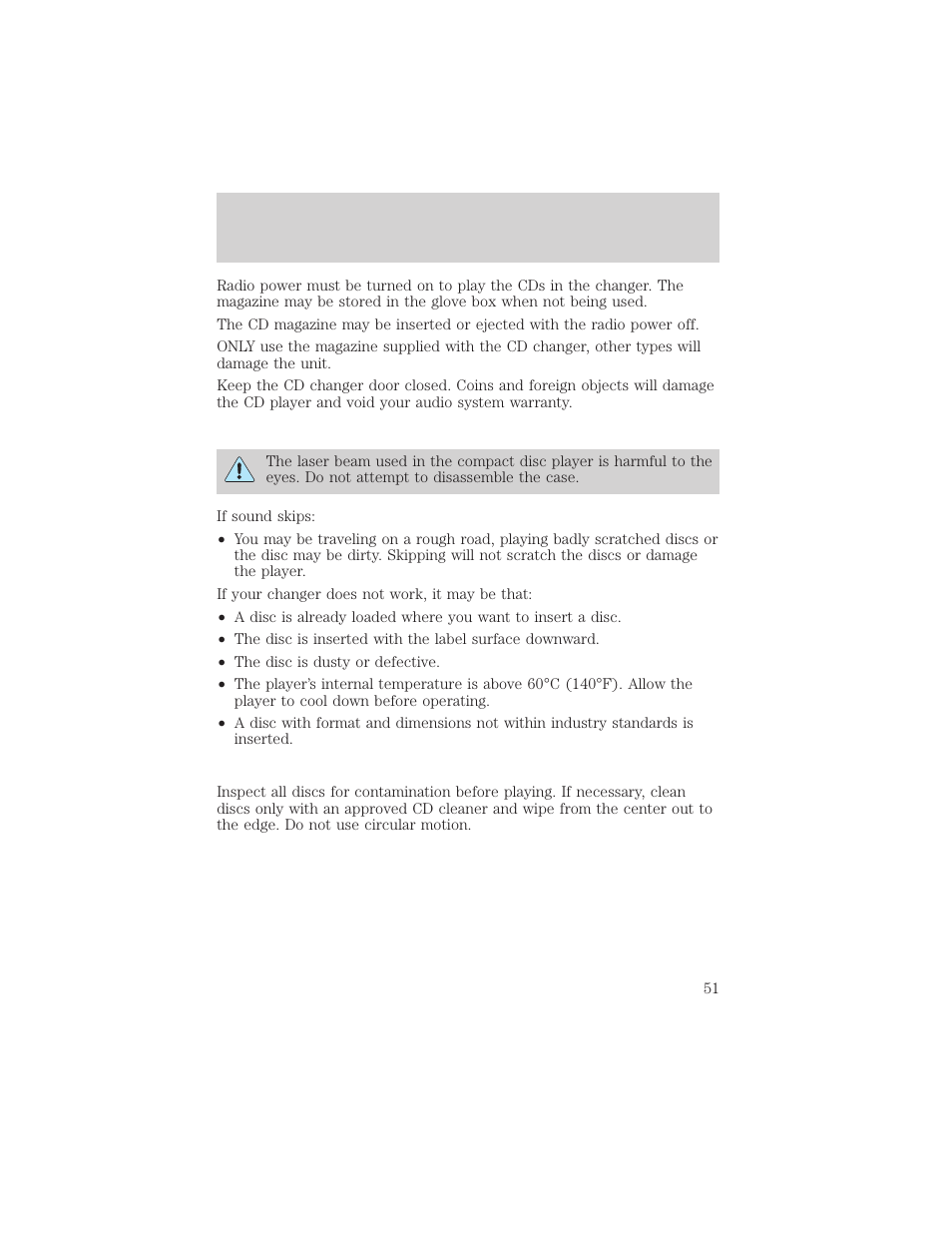 Entertainment systems | FORD 2002 Crown Victoria v.2 User Manual | Page 51 / 240