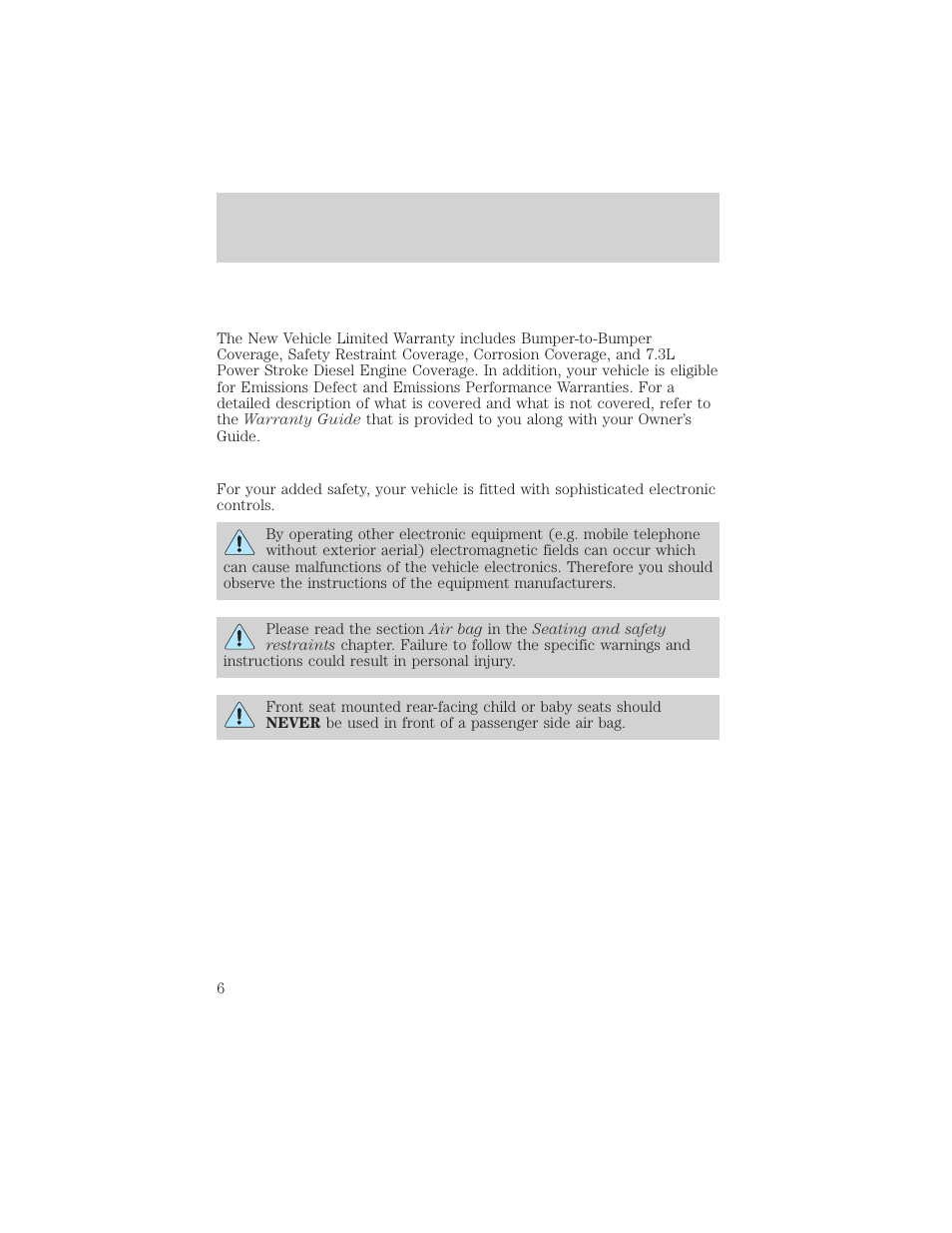 Introduction | FORD 2002 Crown Victoria v.2 User Manual | Page 6 / 240