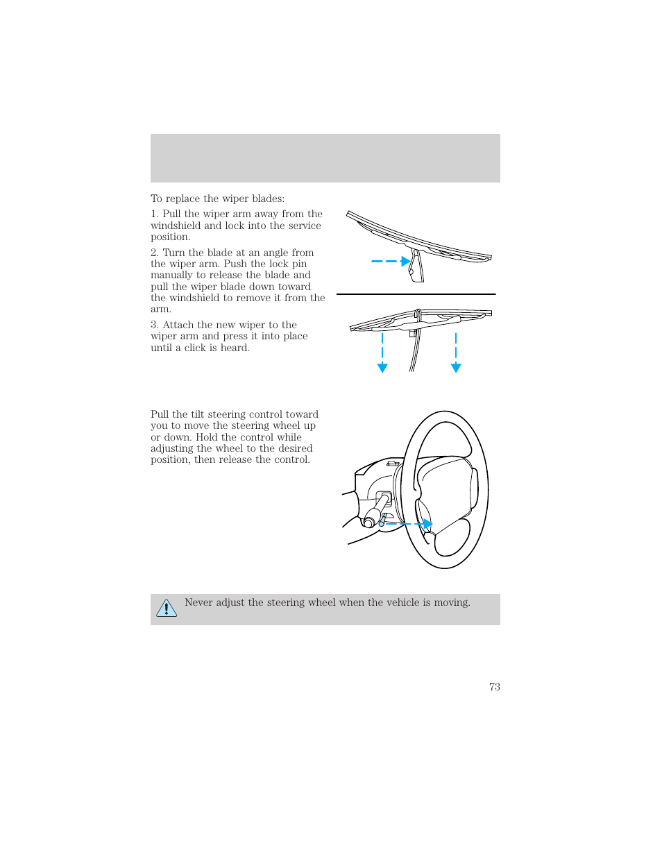 Driver controls | FORD 2002 Crown Victoria v.2 User Manual | Page 73 / 240