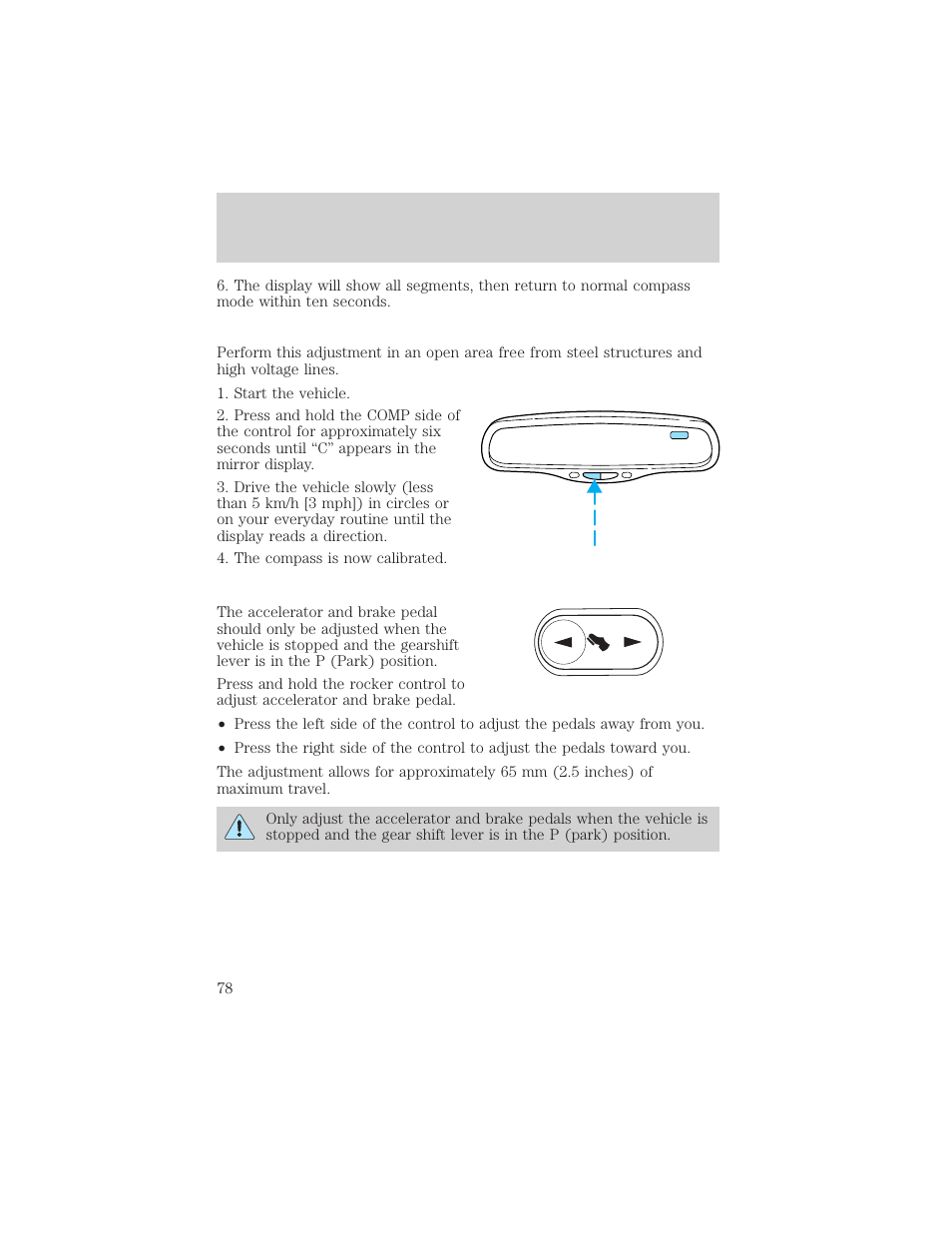 Driver controls | FORD 2002 Crown Victoria v.2 User Manual | Page 78 / 240