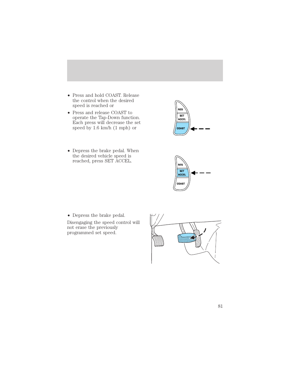 Driver controls | FORD 2002 Crown Victoria v.2 User Manual | Page 81 / 240