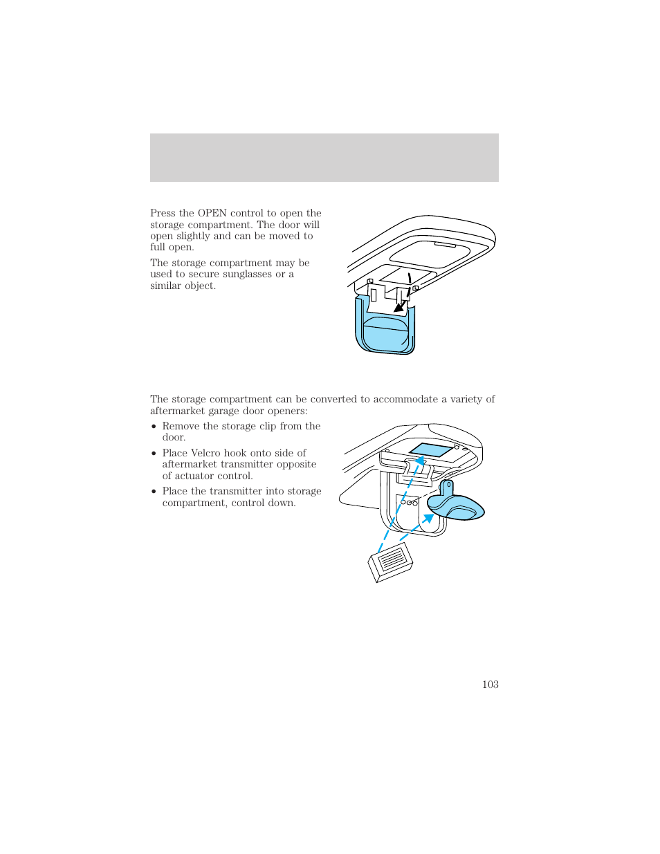 Driver controls | FORD 2002 E-450 v.1 User Manual | Page 103 / 272