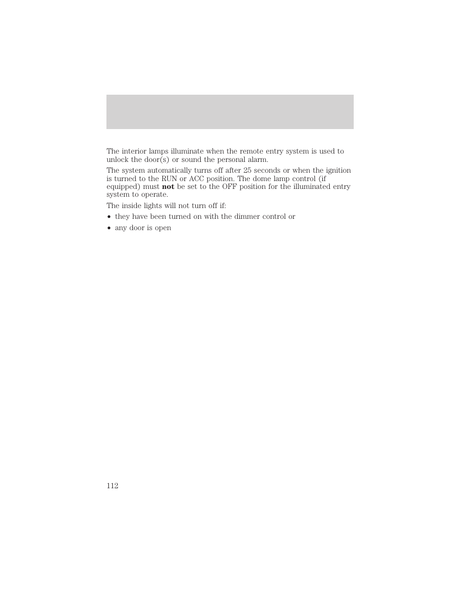 Locks and security | FORD 2002 E-450 v.1 User Manual | Page 112 / 272