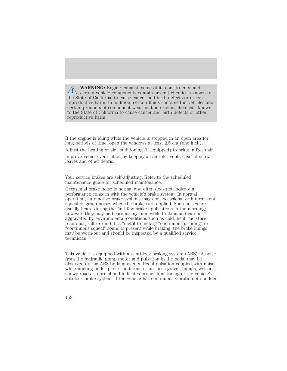 Driving | FORD 2002 E-450 v.1 User Manual | Page 152 / 272