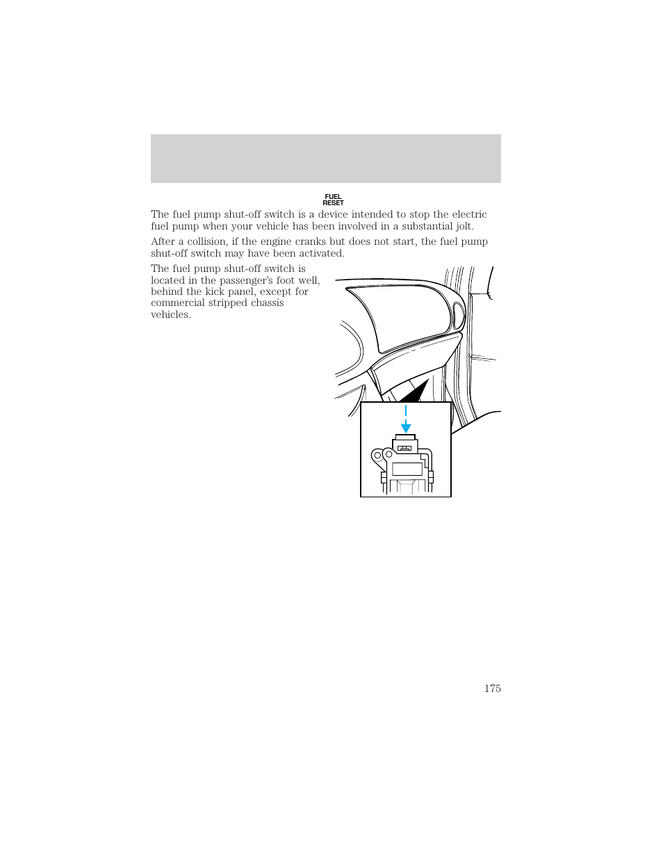 Roadside emergencies | FORD 2002 E-450 v.1 User Manual | Page 175 / 272