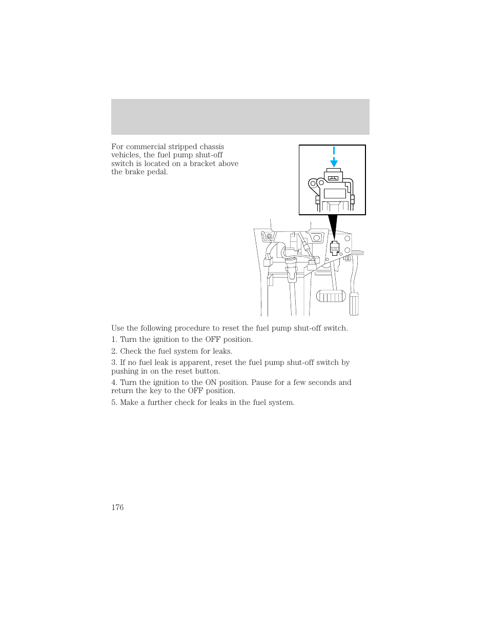Roadside emergencies | FORD 2002 E-450 v.1 User Manual | Page 176 / 272