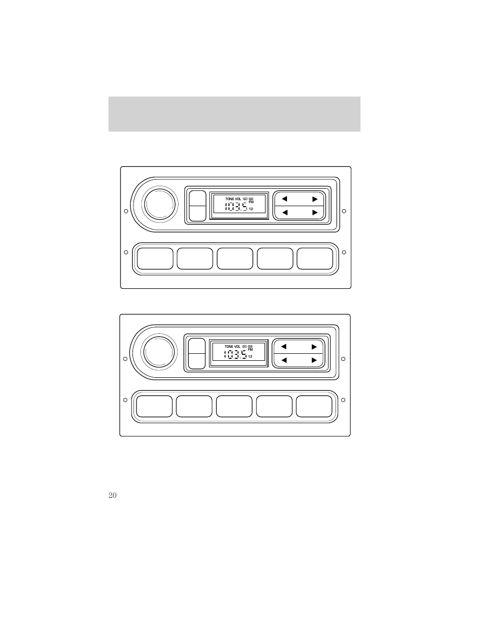 Entertainment systems, 12 3 4 am/fm | FORD 2002 E-450 v.1 User Manual | Page 20 / 272