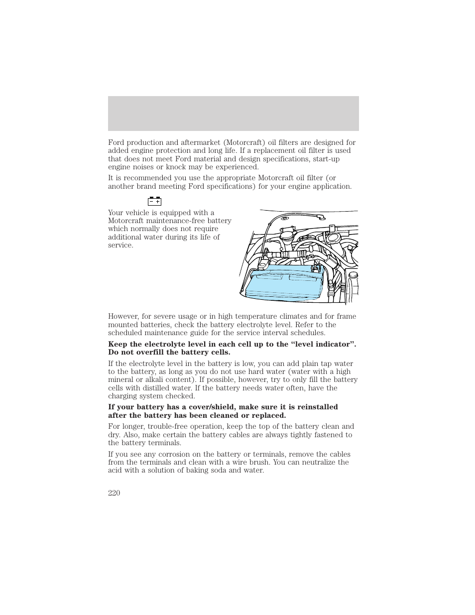 Maintenance and specifications | FORD 2002 E-450 v.1 User Manual | Page 220 / 272