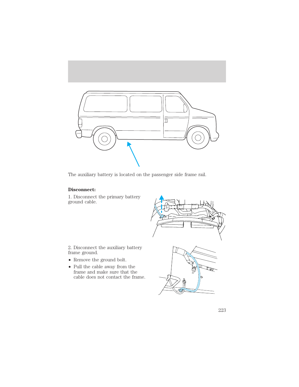 Maintenance and specifications | FORD 2002 E-450 v.1 User Manual | Page 223 / 272