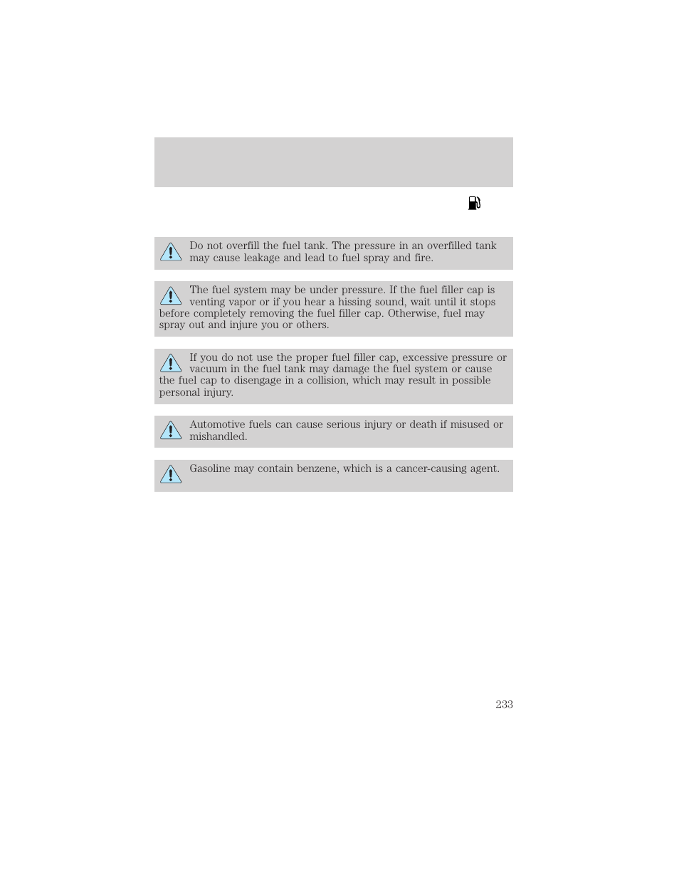 Maintenance and specifications | FORD 2002 E-450 v.1 User Manual | Page 233 / 272