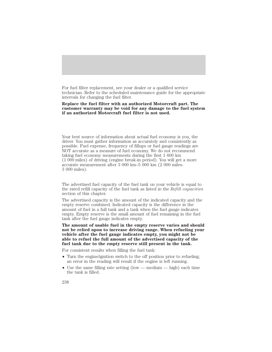 Maintenance and specifications | FORD 2002 E-450 v.1 User Manual | Page 238 / 272
