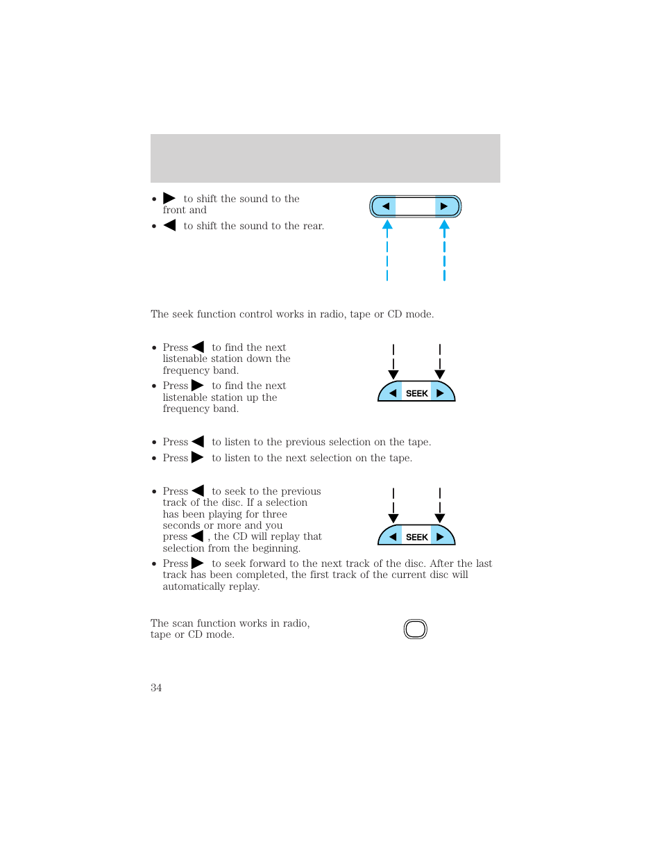 Entertainment systems | FORD 2002 E-450 v.1 User Manual | Page 34 / 272