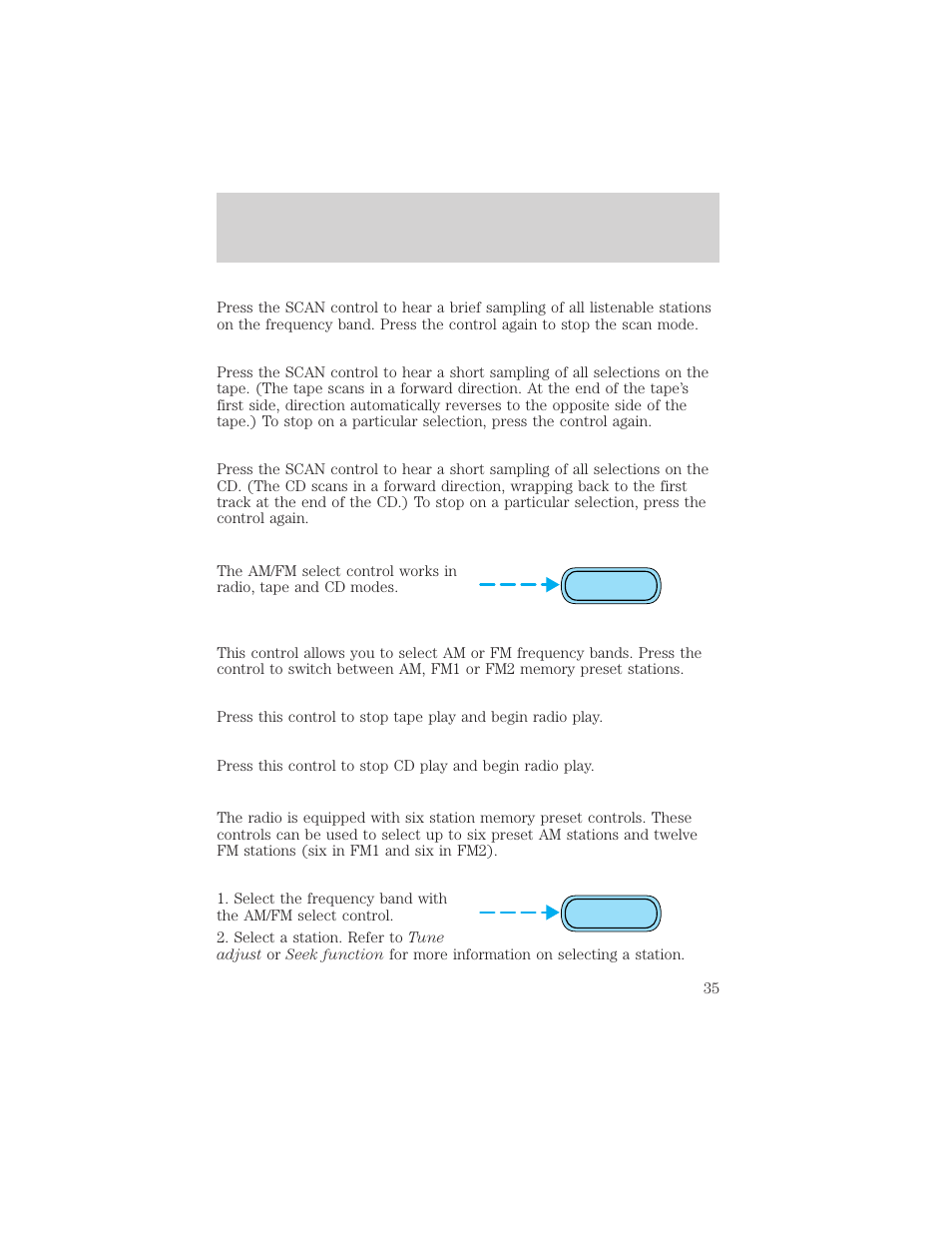 Entertainment systems | FORD 2002 E-450 v.1 User Manual | Page 35 / 272