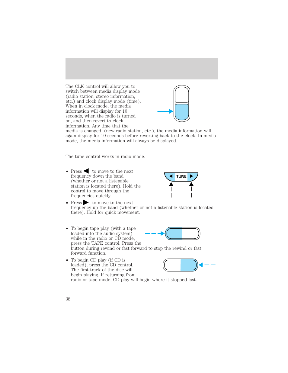 Auto clk, Entertainment systems | FORD 2002 E-450 v.1 User Manual | Page 38 / 272