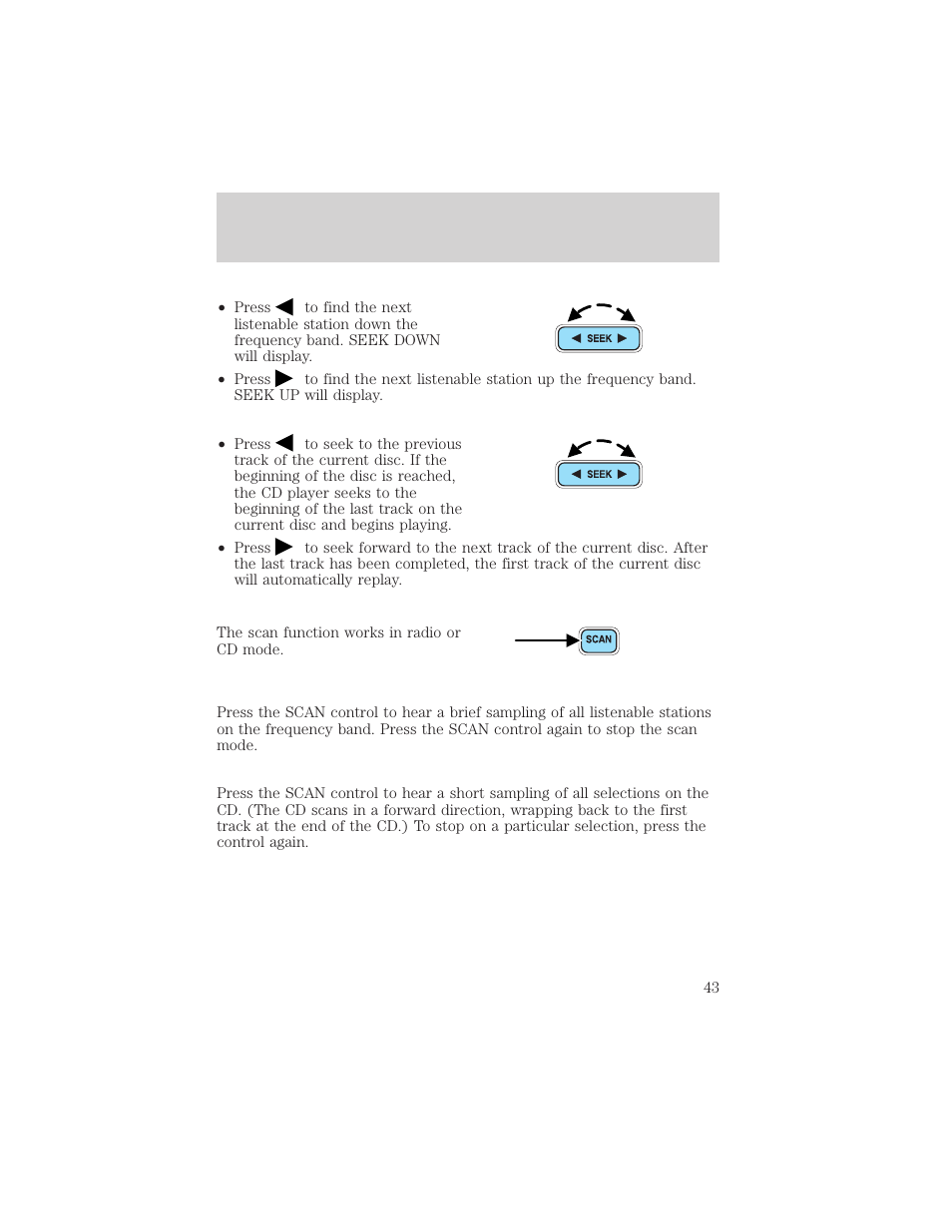Entertainment systems | FORD 2002 E-450 v.1 User Manual | Page 43 / 272