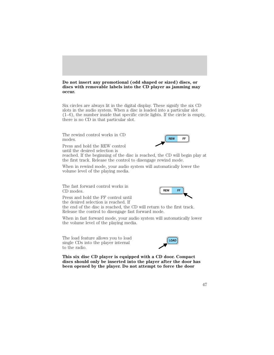 Entertainment systems | FORD 2002 E-450 v.1 User Manual | Page 47 / 272