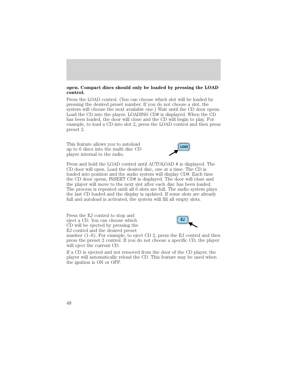 Entertainment systems | FORD 2002 E-450 v.1 User Manual | Page 48 / 272