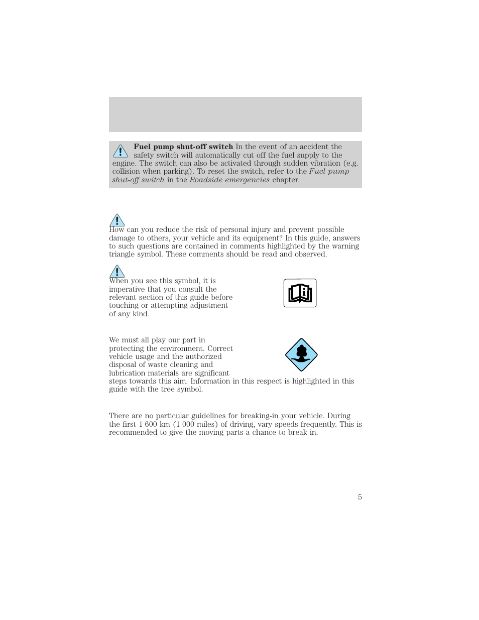 Introduction | FORD 2002 E-450 v.1 User Manual | Page 5 / 272