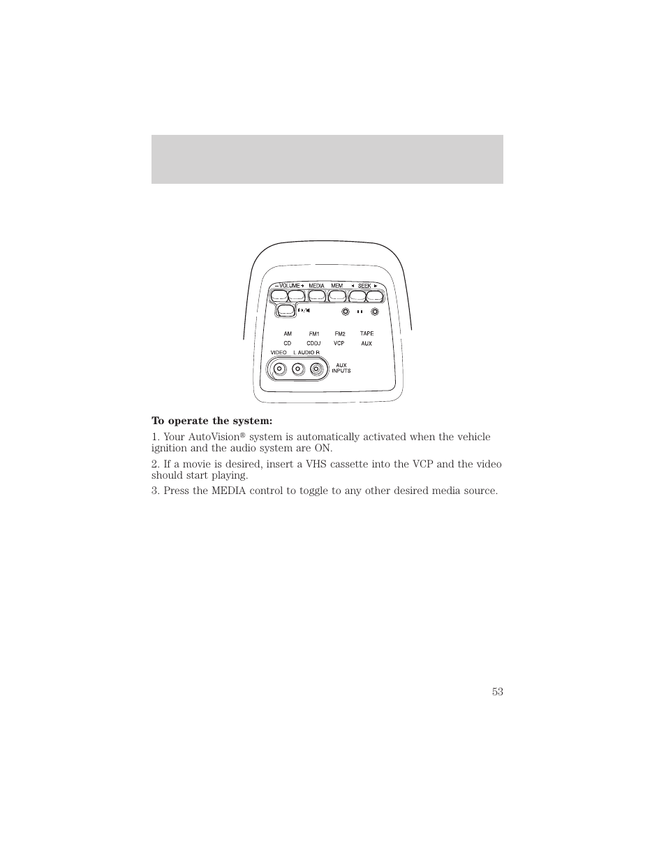 Entertainment systems | FORD 2002 E-450 v.1 User Manual | Page 53 / 272