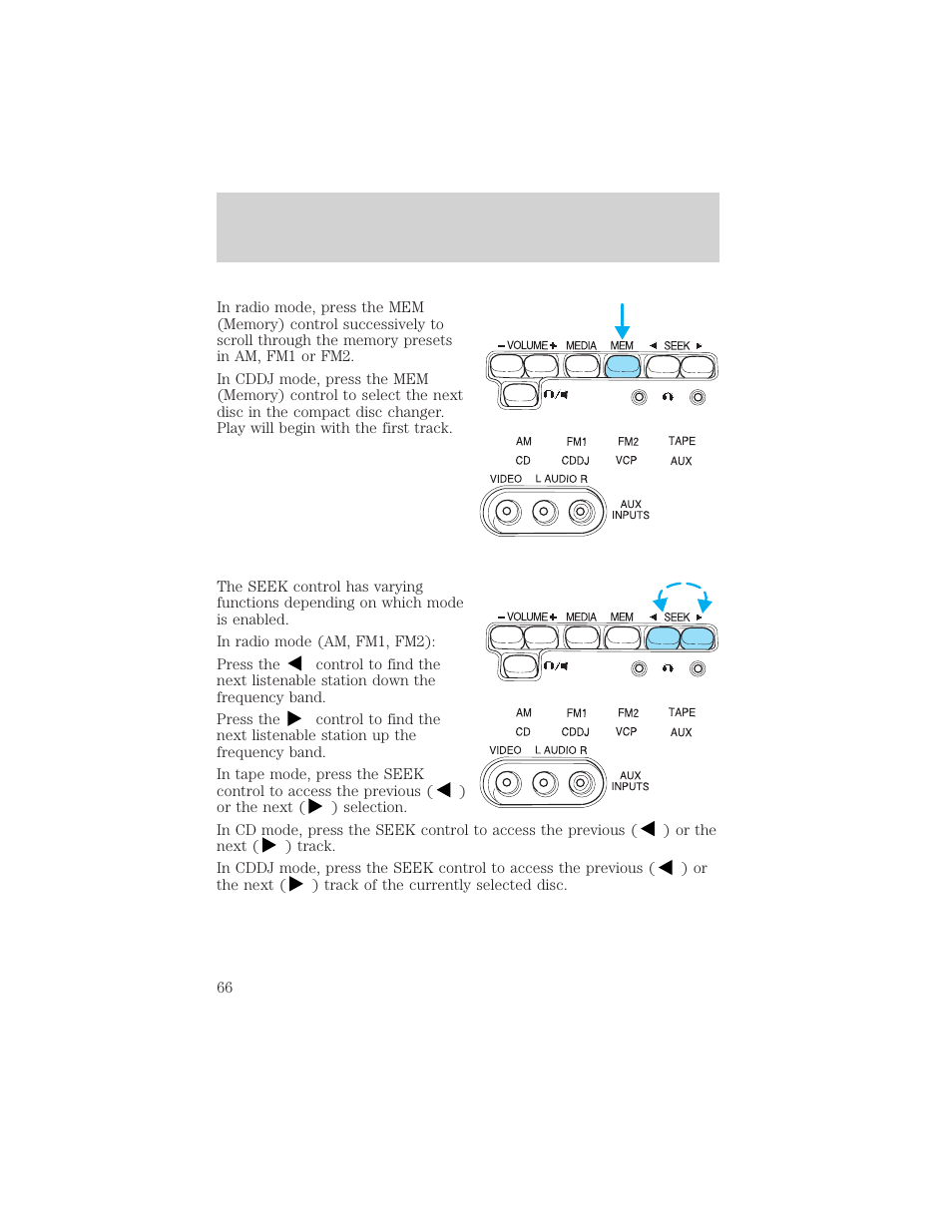 Entertainment systems | FORD 2002 E-450 v.1 User Manual | Page 66 / 272