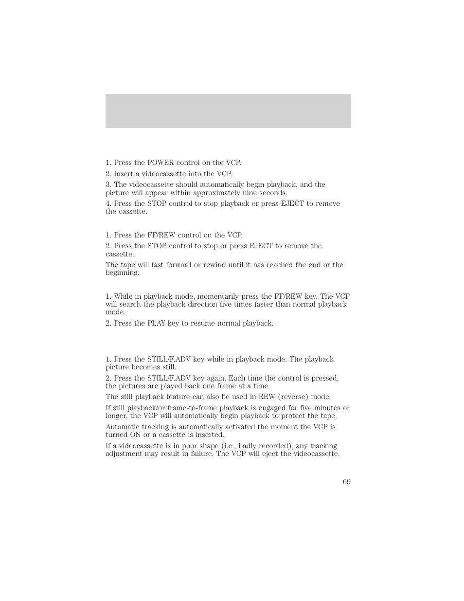 Entertainment systems | FORD 2002 E-450 v.1 User Manual | Page 69 / 272