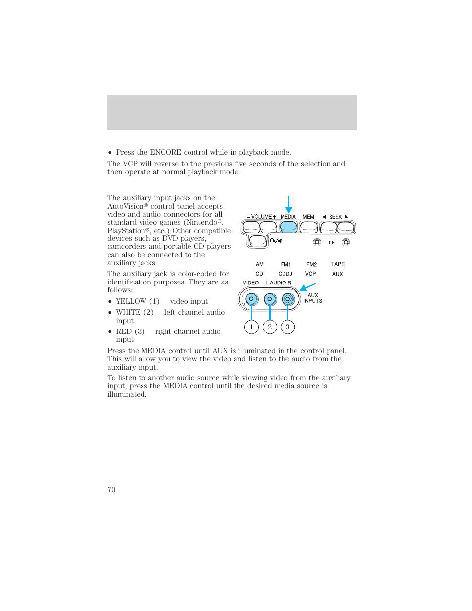 Entertainment systems | FORD 2002 E-450 v.1 User Manual | Page 70 / 272
