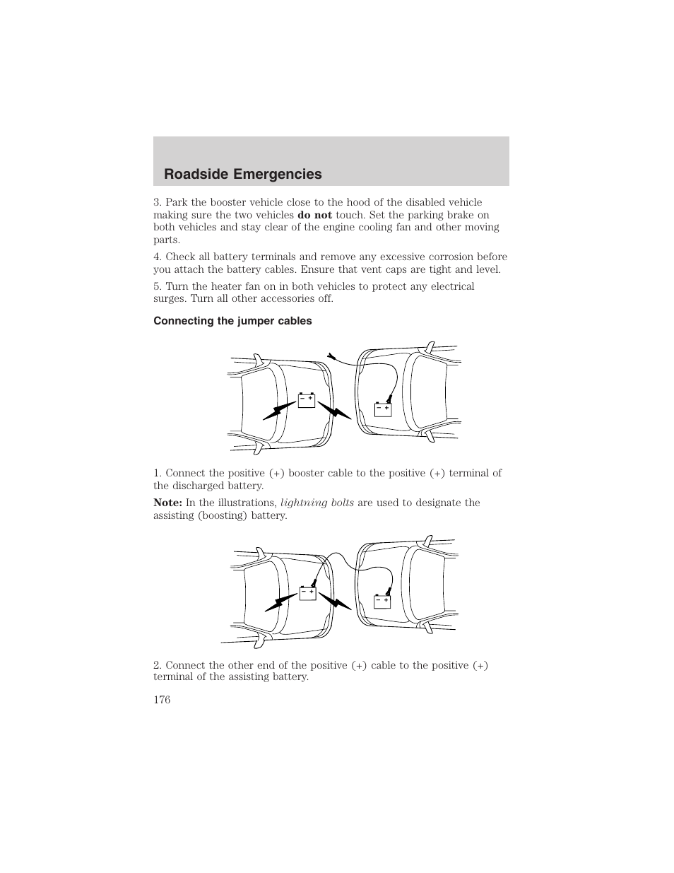 Roadside emergencies | FORD 2002 E-450 v.2 User Manual | Page 176 / 256