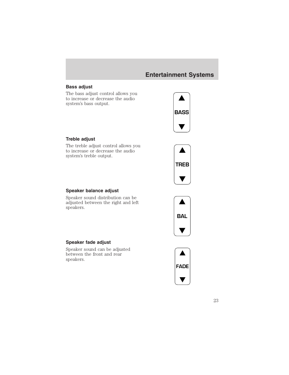 Entertainment systems | FORD 2002 E-450 v.2 User Manual | Page 23 / 256
