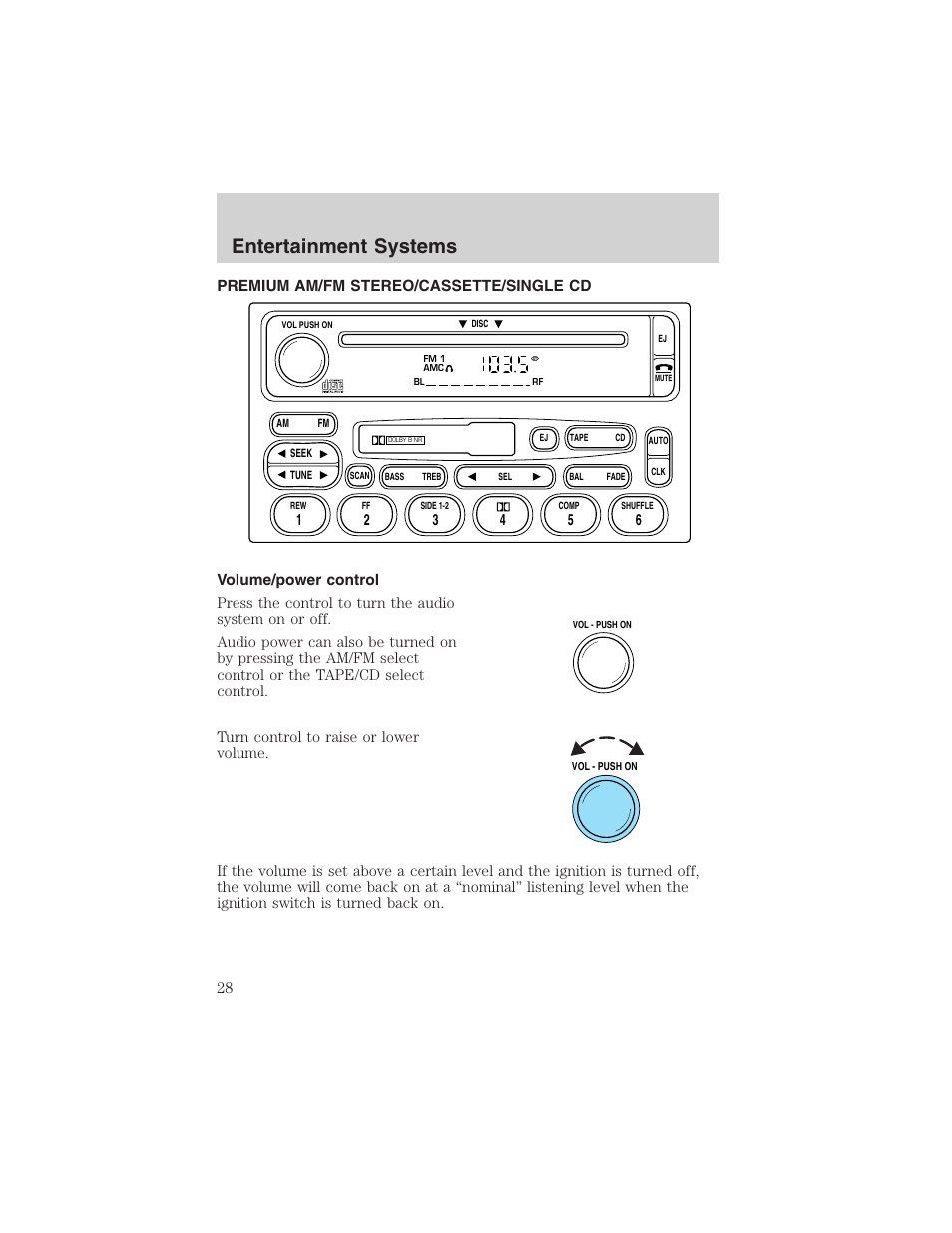 Entertainment systems | FORD 2002 E-450 v.2 User Manual | Page 28 / 256