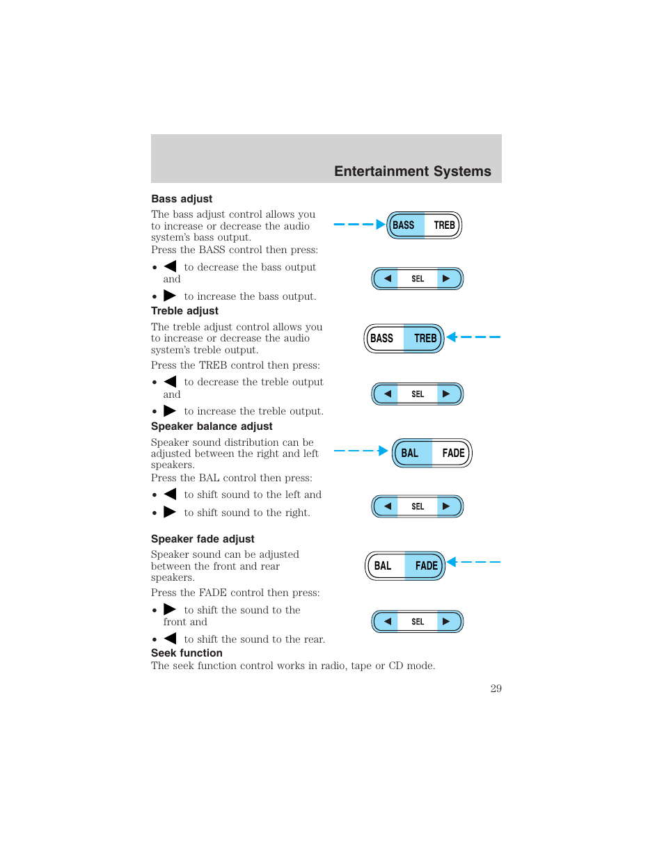 Entertainment systems | FORD 2002 E-450 v.2 User Manual | Page 29 / 256