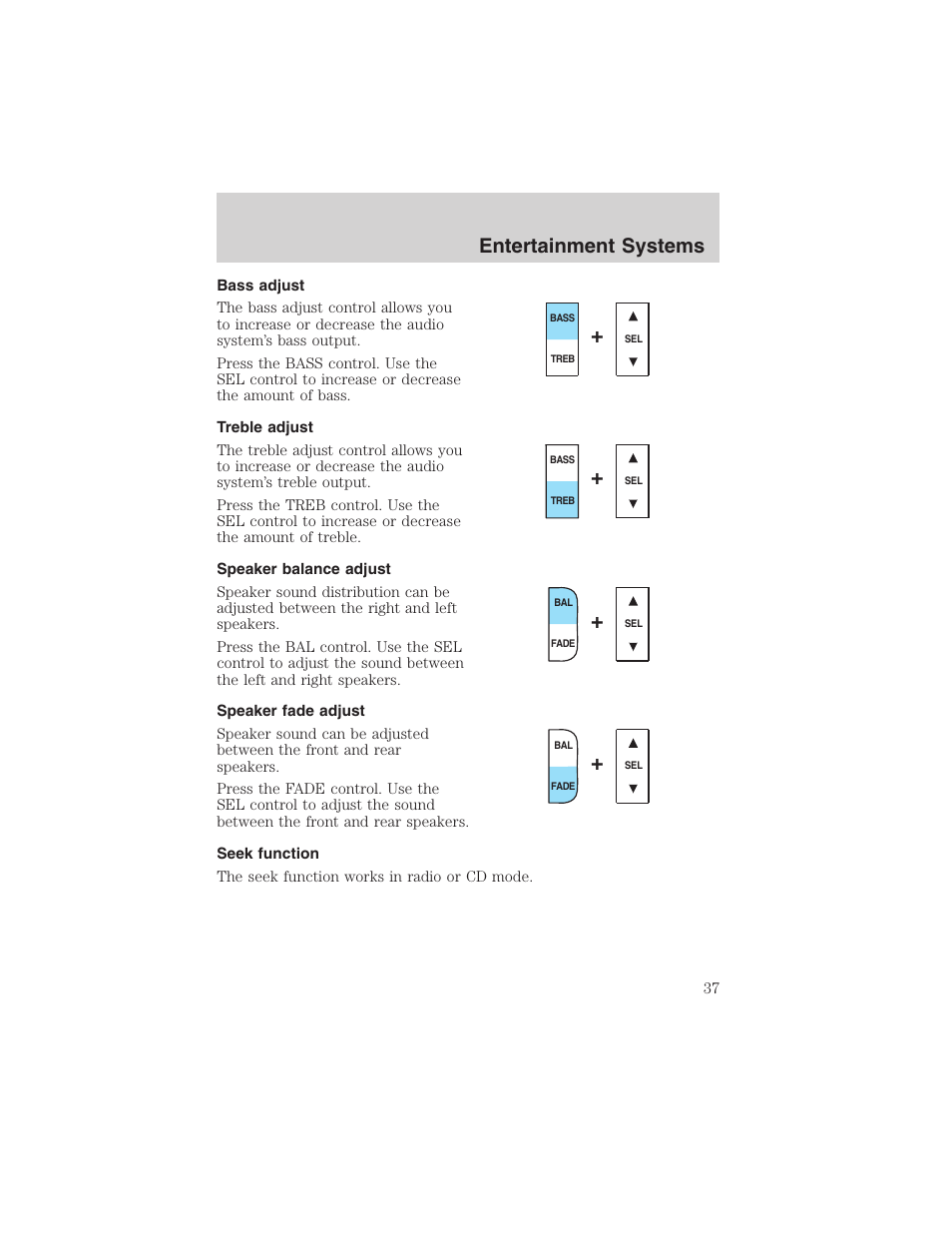 Entertainment systems | FORD 2002 E-450 v.2 User Manual | Page 37 / 256