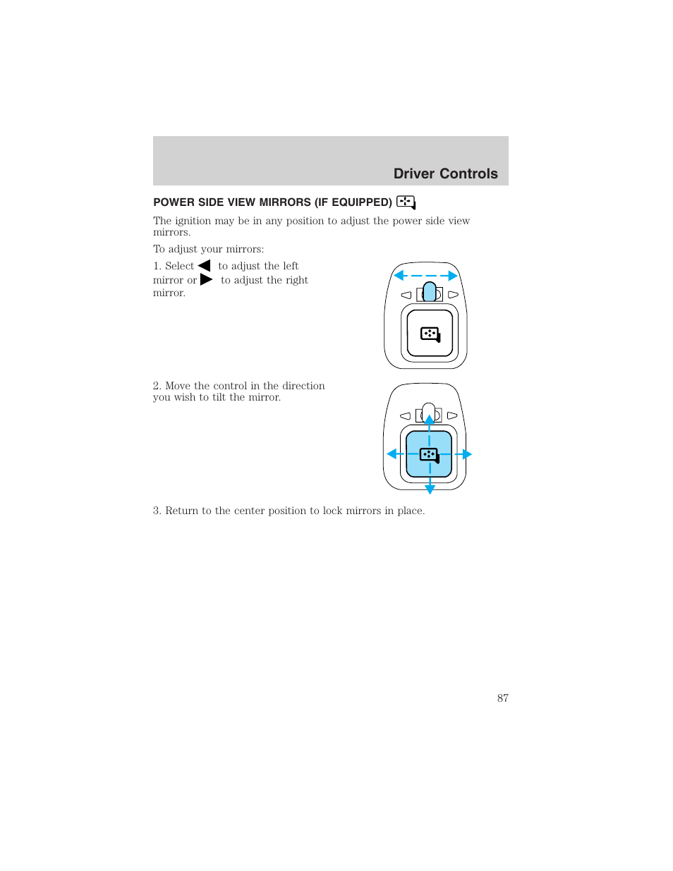 Driver controls | FORD 2002 E-450 v.2 User Manual | Page 87 / 256