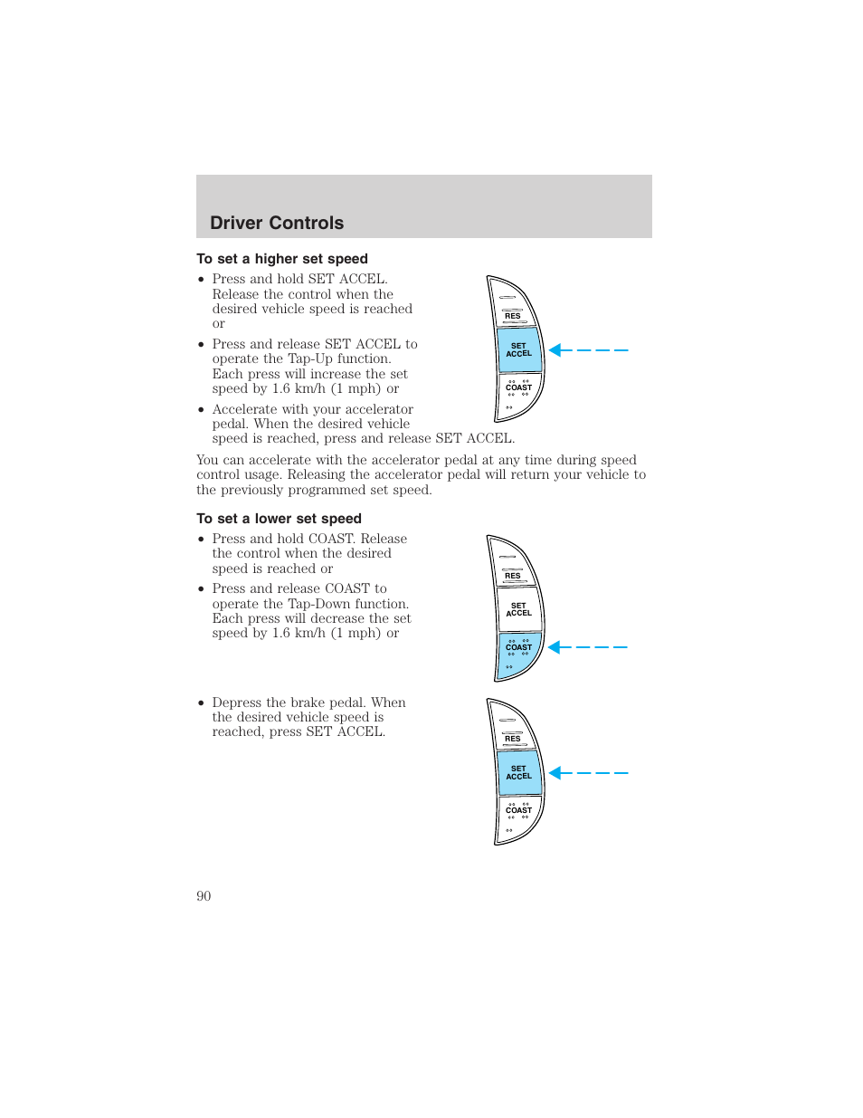 Driver controls | FORD 2002 E-450 v.2 User Manual | Page 90 / 256