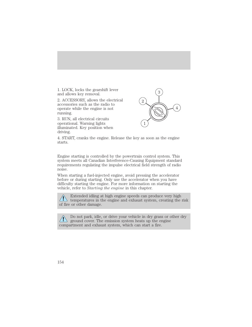 Driving | FORD 2002 Escape v.1 User Manual | Page 154 / 280