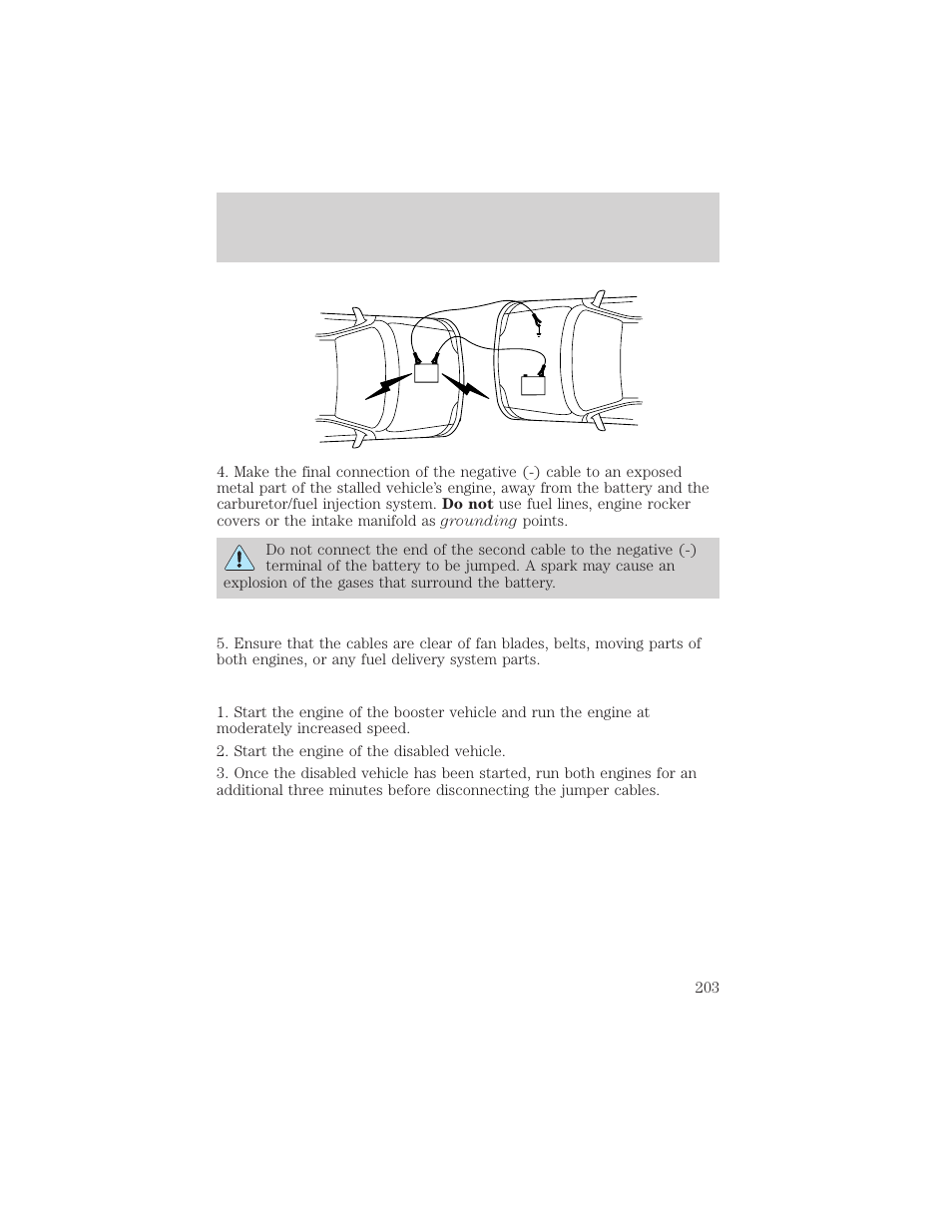 Roadside emergencies | FORD 2002 Escape v.1 User Manual | Page 203 / 280