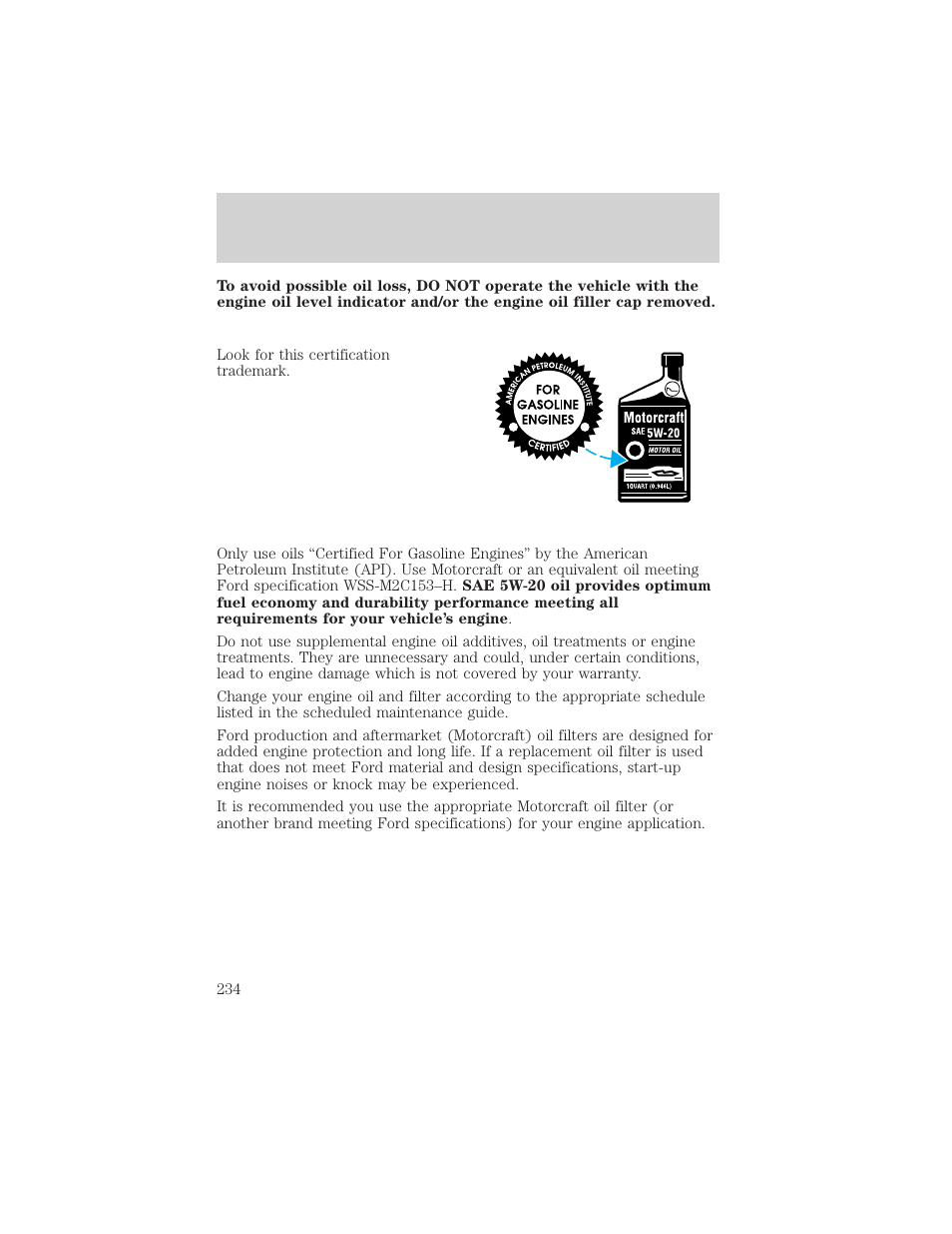 Maintenance and specifications | FORD 2002 Escape v.1 User Manual | Page 234 / 280