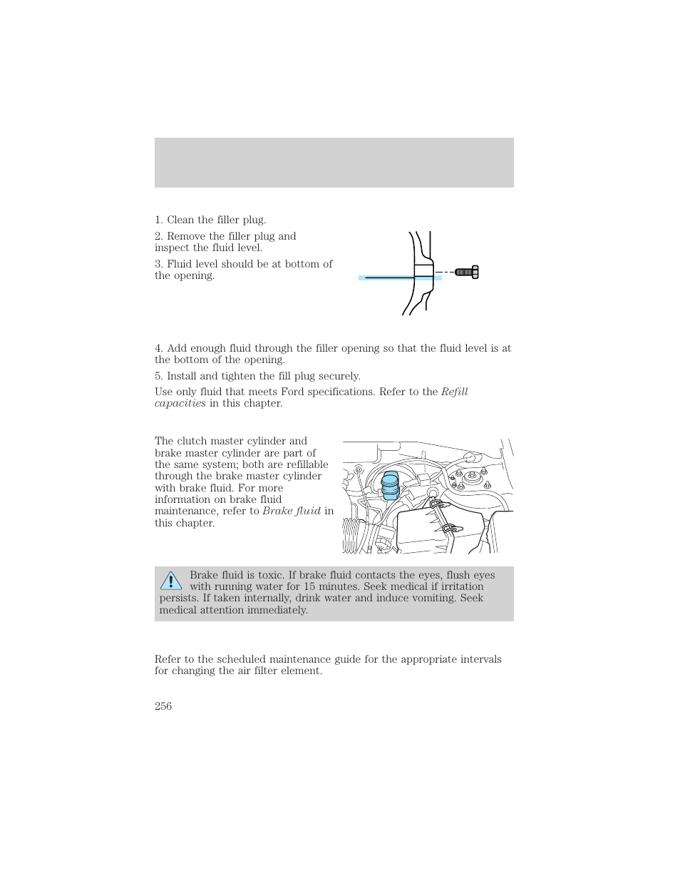 Maintenance and specifications | FORD 2002 Escape v.1 User Manual | Page 256 / 280
