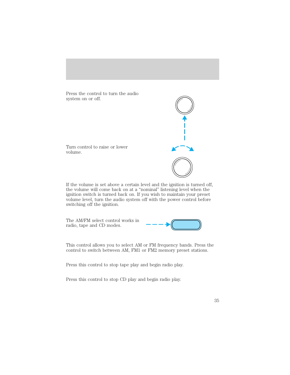 Entertainment systems | FORD 2002 Escape v.1 User Manual | Page 35 / 280