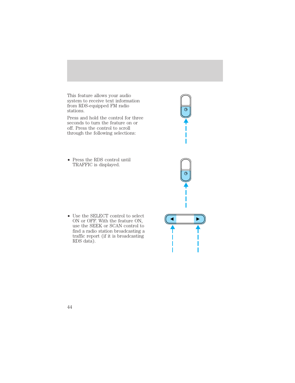 Entertainment systems | FORD 2002 Escape v.1 User Manual | Page 44 / 280