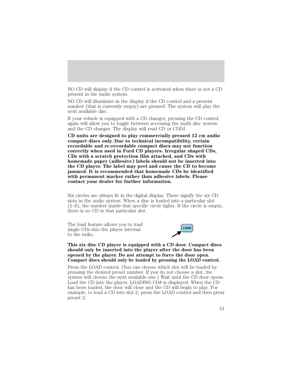 Entertainment systems | FORD 2002 Escape v.1 User Manual | Page 51 / 280