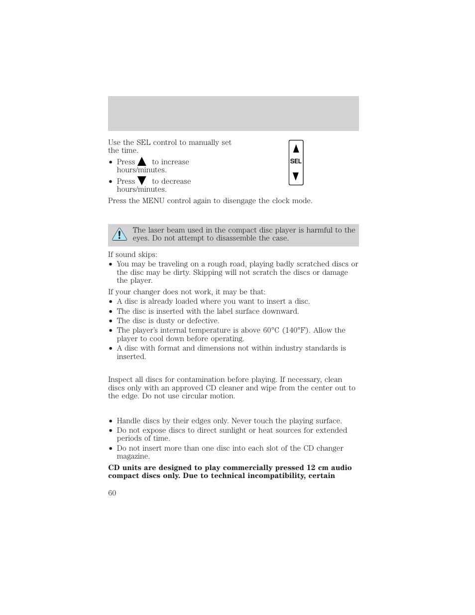 Entertainment systems | FORD 2002 Escape v.1 User Manual | Page 60 / 280