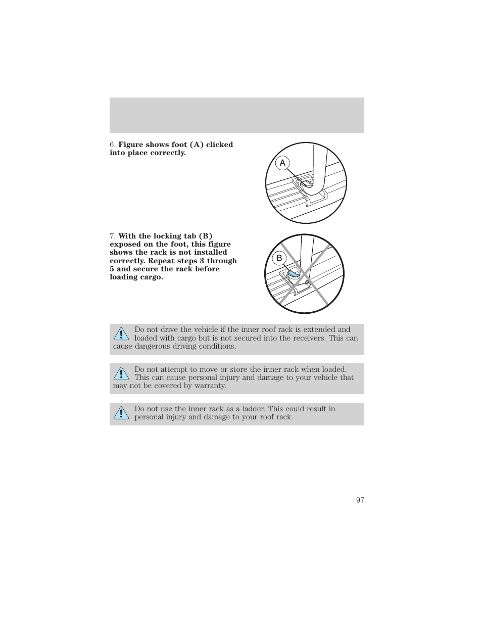 Driver controls | FORD 2002 Escape v.1 User Manual | Page 97 / 280