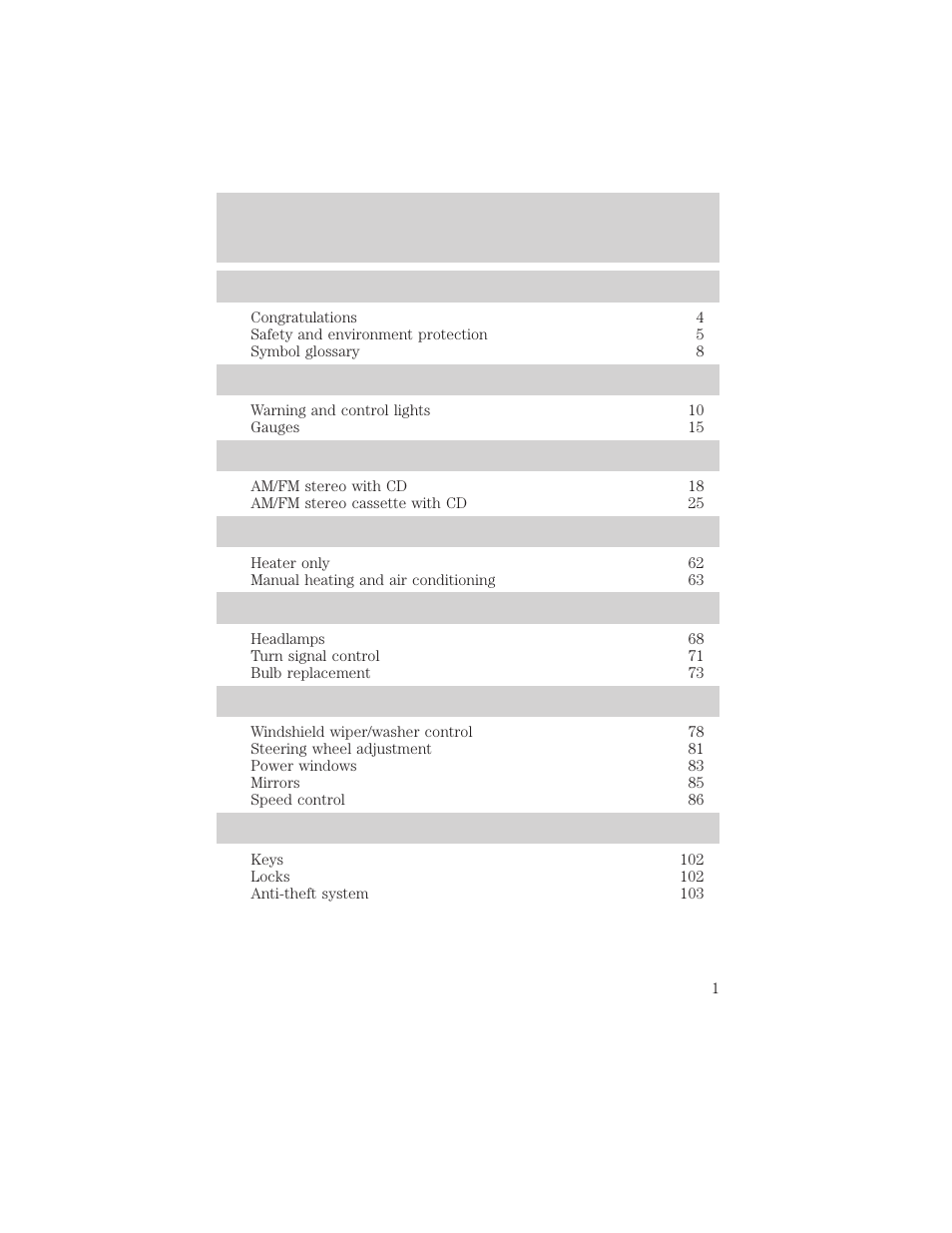 FORD 2002 Escape v.2 User Manual | 280 pages