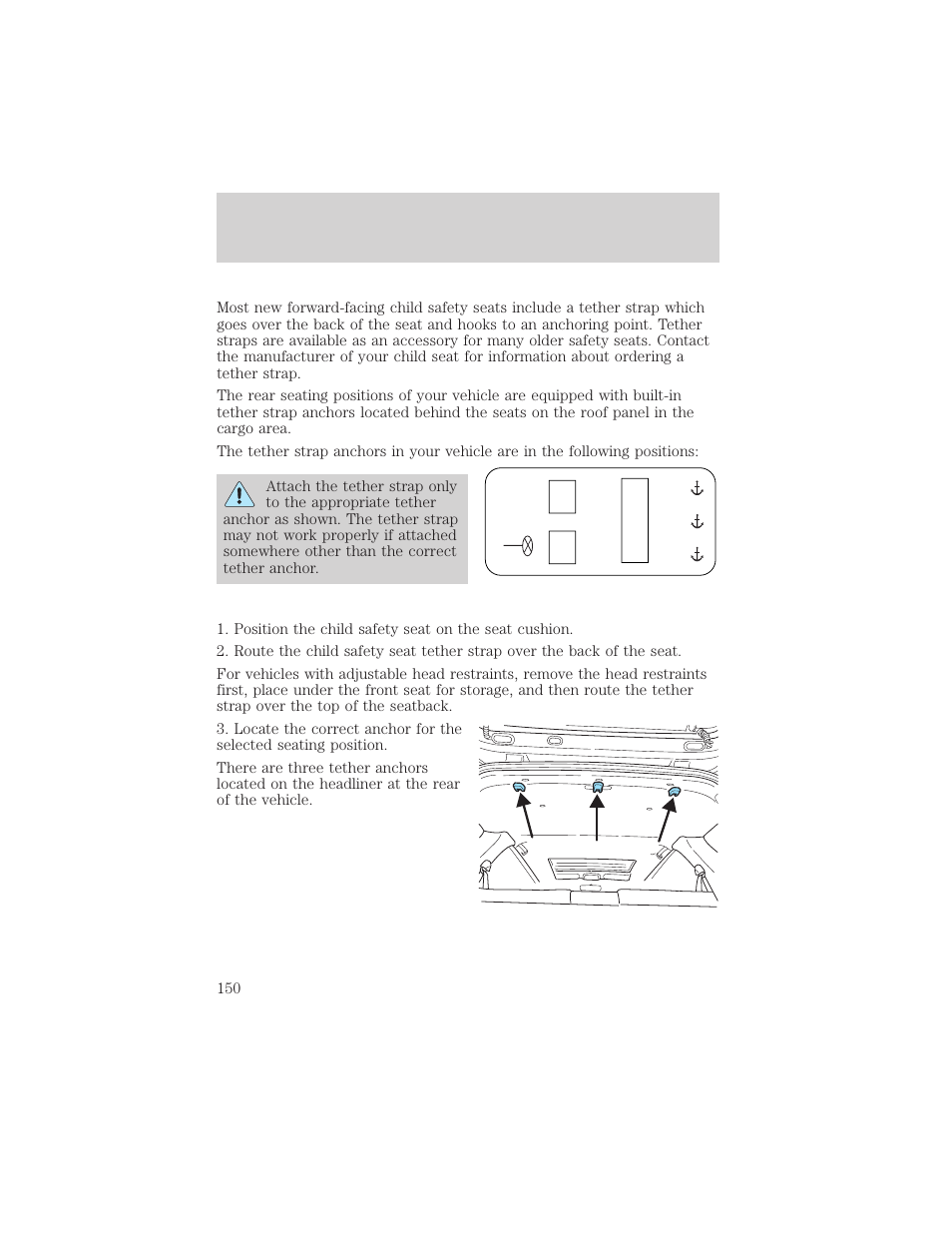 Seating and safety restraints | FORD 2002 Escape v.2 User Manual | Page 150 / 280